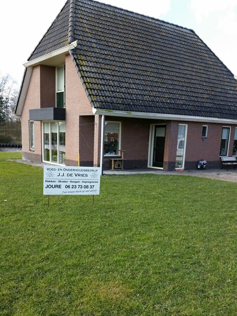 vrijstaande woning februari 2015 joure 1 Gevelwerken Friesland Joure j.j. de vries